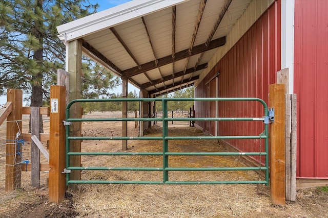 view of stable