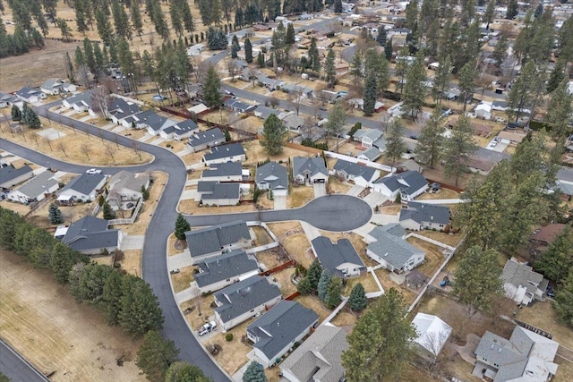 bird's eye view featuring a residential view