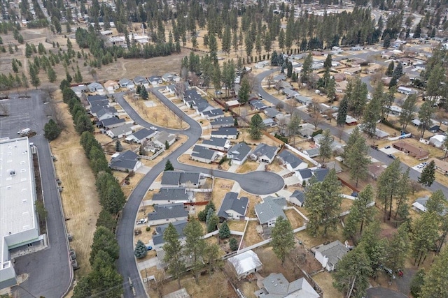 aerial view featuring a residential view