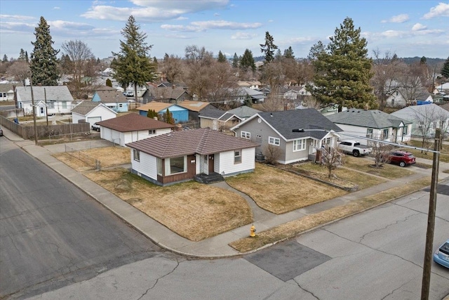 drone / aerial view featuring a residential view