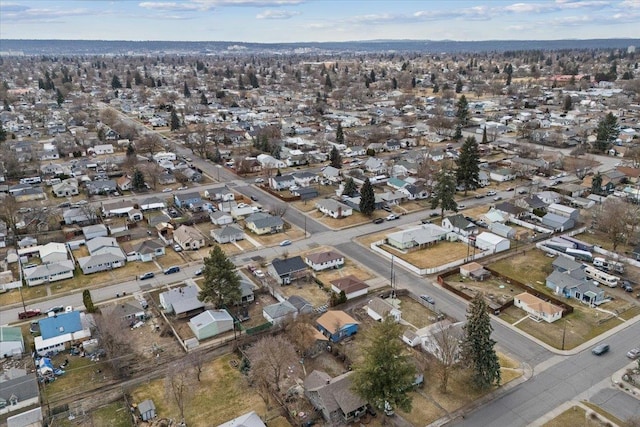 bird's eye view featuring a residential view