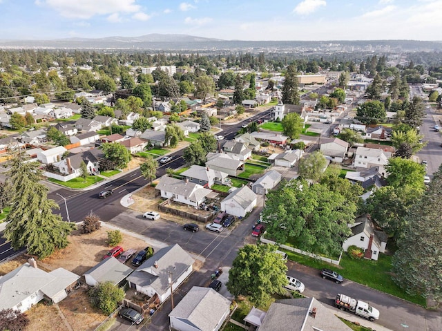 bird's eye view with a residential view