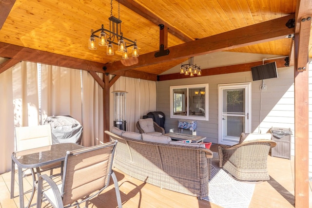 view of patio / terrace featuring outdoor dining space