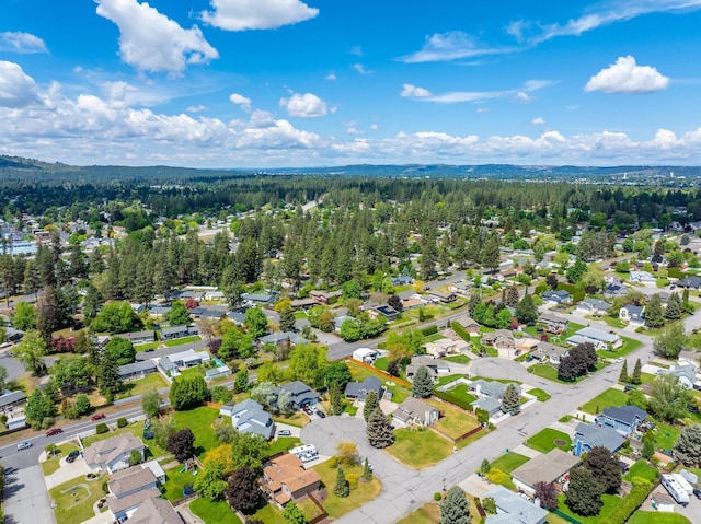 aerial view featuring a residential view