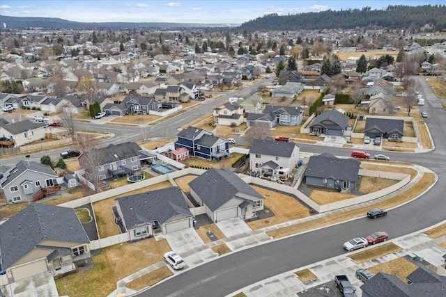 drone / aerial view featuring a residential view