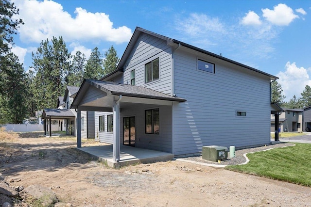 view of property exterior featuring a patio area