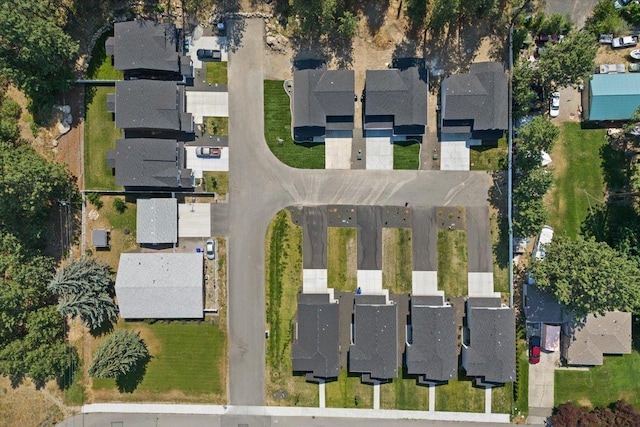 drone / aerial view with a residential view