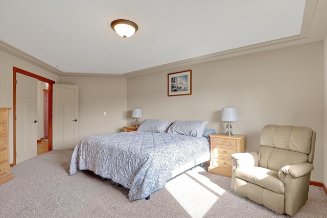 bedroom featuring carpet flooring