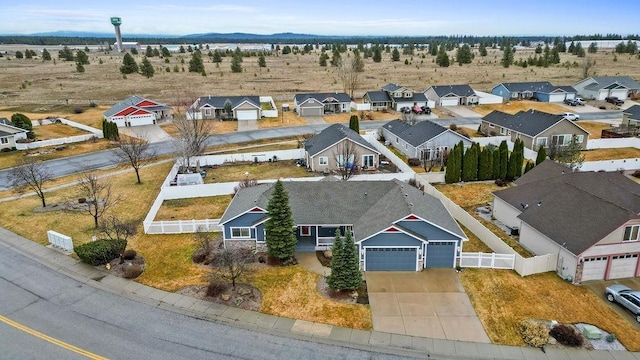 birds eye view of property featuring a residential view