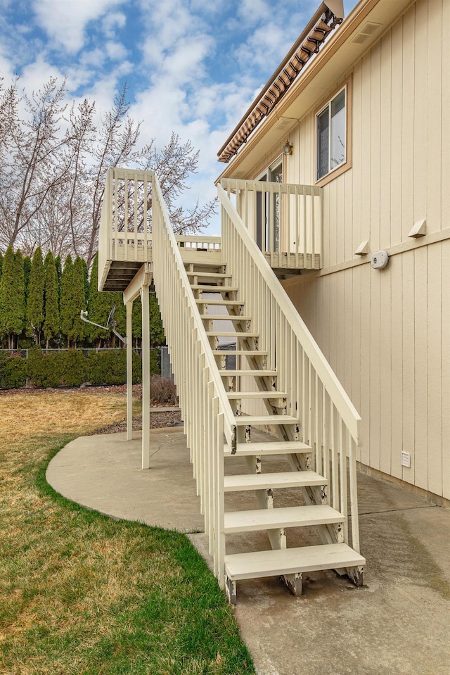 view of staircase