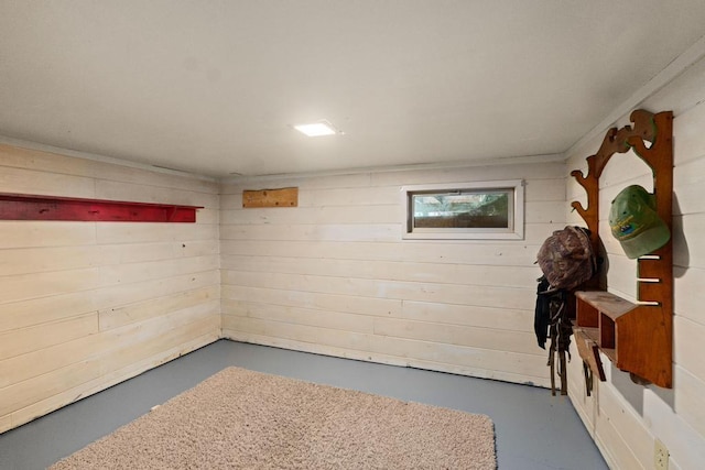 view of basement