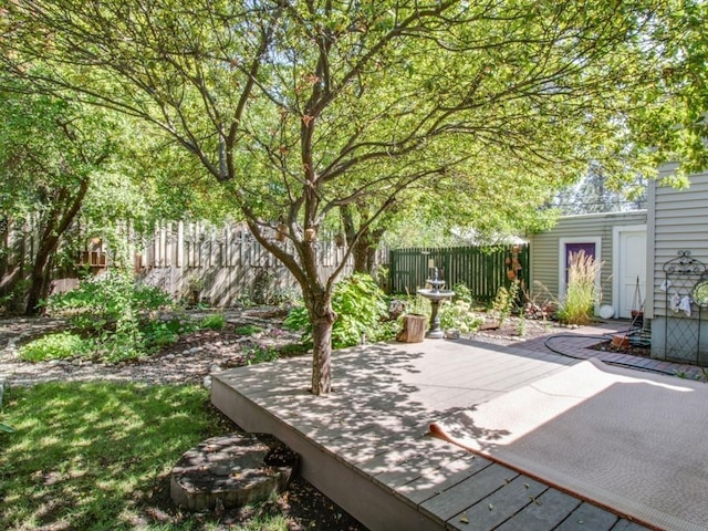 view of patio / terrace with fence