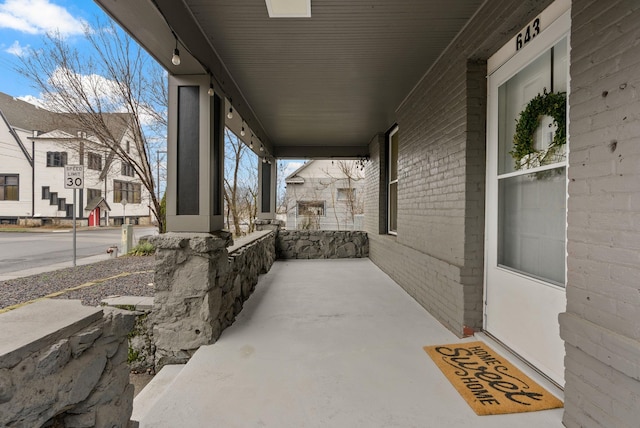 view of patio / terrace featuring covered porch