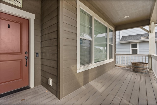 exterior space with a porch