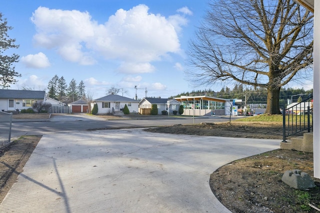 view of street with a residential view