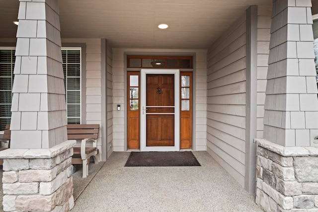 view of entrance to property