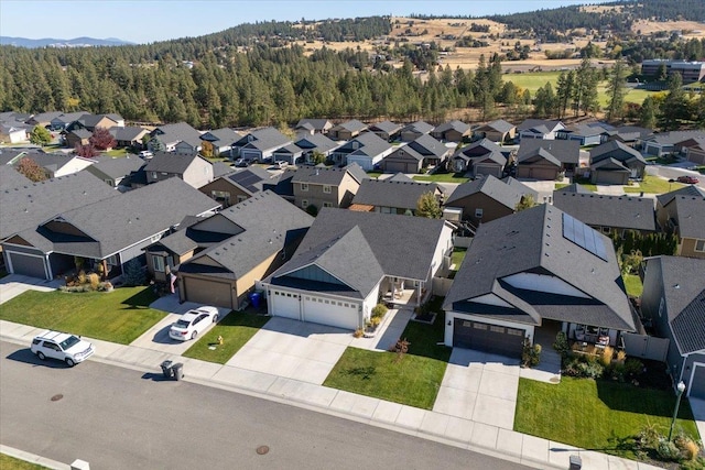 birds eye view of property featuring a residential view