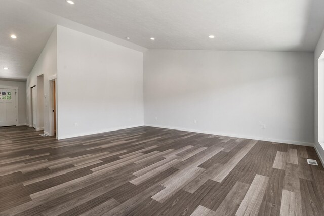 806 W Bolan Ave, Spokane, WA 99224 - unfurnished room featuring recessed lighting, dark wood-style floors, and baseboards