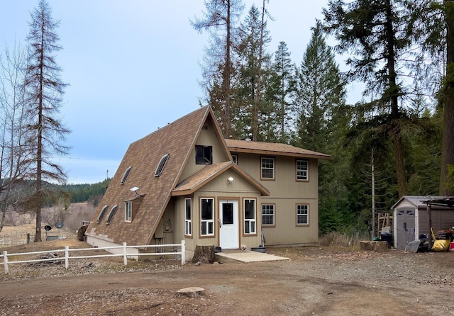 2063-A Marble Valley Basin Rd, Addy, WA 99101 - a-frame home featuring a shingled roof and dirt driveway