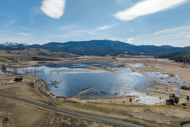 property view of water with a mountain view