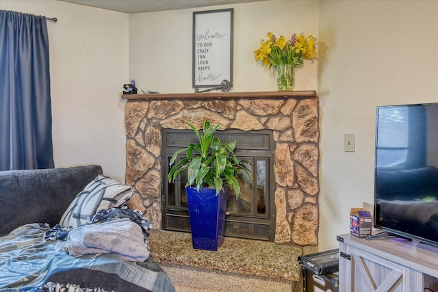 6208 N Wiscomb St, Spokane, WA 99208 - detailed view of a stone fireplace