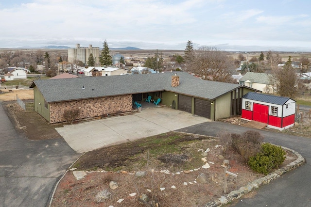 313 SE Trinity Ave, Wilbur, WA 99185 - view from above of property with mountains