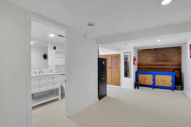 870 E 8th Ave, Colville, WA 99114 - interior space featuring recessed lighting, visible vents, baseboards, and a sink
