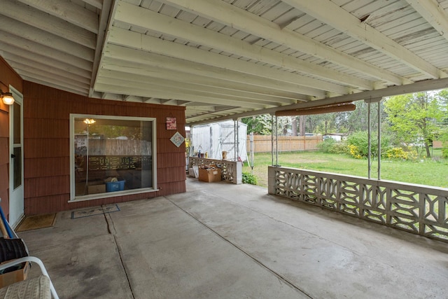 1804 S Blake Rd, Spokane Valley, WA 99216 - view of patio with fence, an outbuilding, and a shed