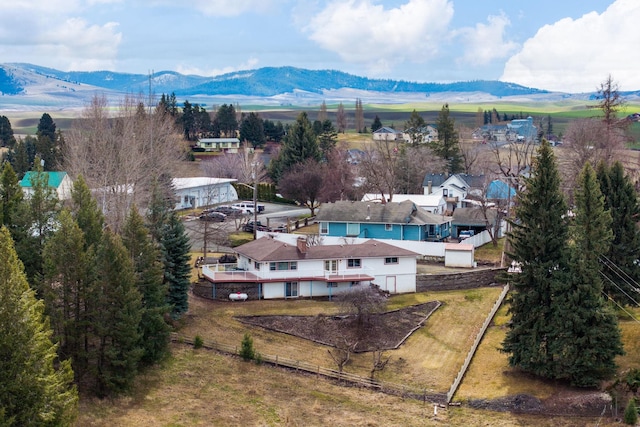 147 N Lindsey St, Tekoa, WA 99033 - aerial view featuring a mountain view