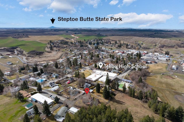 147 N Lindsey St, Tekoa, WA 99033 - birds eye view of property