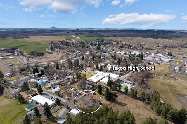 147 N Lindsey St, Tekoa, WA 99033 - birds eye view of property