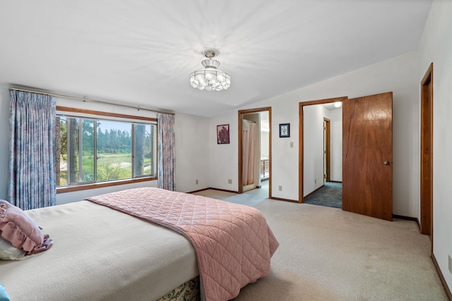 1791 S Leclerc Rd, Newport, WA 99156 - carpeted bedroom featuring a chandelier and baseboards