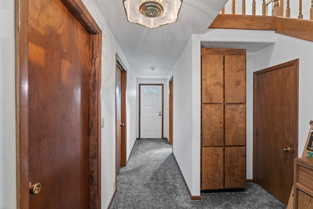 1791 S Leclerc Rd, Newport, WA 99156 - hall with dark carpet and baseboards