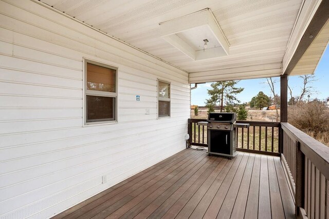 12115 E Wedgewood Ct, Spokane, WA 99217 - wooden deck with area for grilling