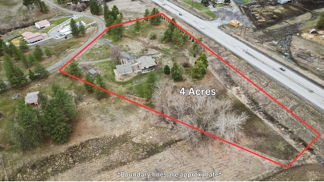 12115 E Wedgewood Ct, Spokane, WA 99217 - aerial view of property's location with property boundaries highlighted