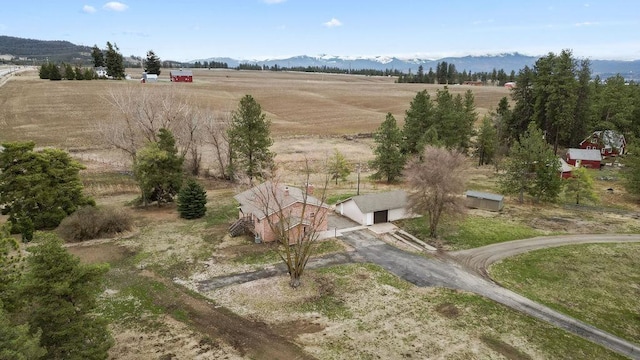 12115 E Wedgewood Ct, Spokane, WA 99217 - view of yard with a view of rural / pastoral area, a mountain view, and an outbuilding