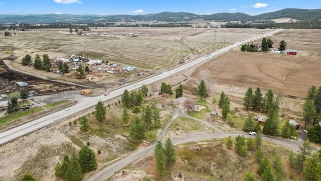 12115 E Wedgewood Ct, Spokane, WA 99217 - aerial view of property's location featuring rural landscape and mountains