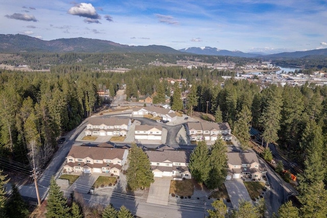 146 Laurelhurst Dr Unit 146, Newport, WA 99156 - birds eye view of property featuring a mountain view and a wooded view