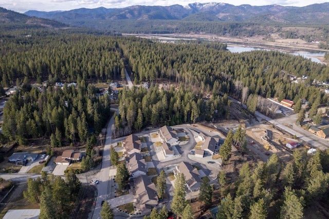 146 Laurelhurst Dr Unit 146, Newport, WA 99156 - birds eye view of property featuring a water and mountain view and a forest view