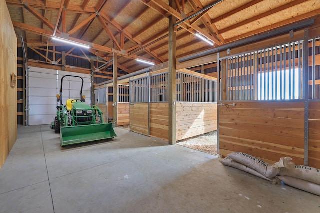 view of horse barn