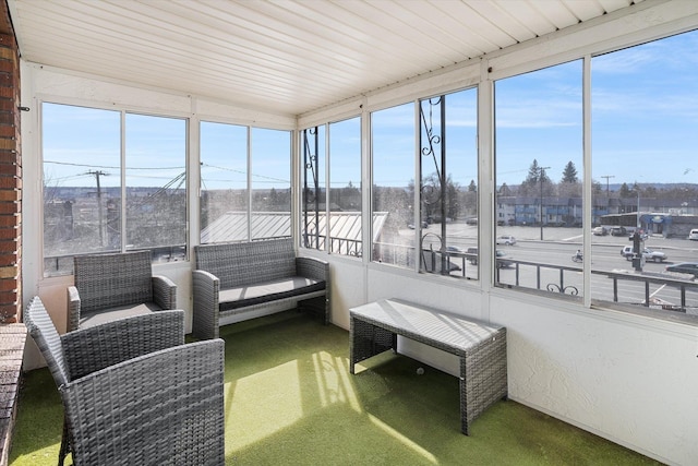 sunroom / solarium with plenty of natural light