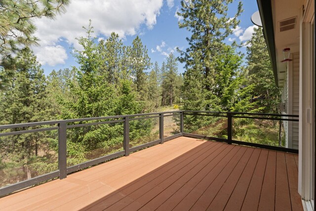 4720 S Wildwood Ln, Spokane, WA 99206 - wooden deck with visible vents