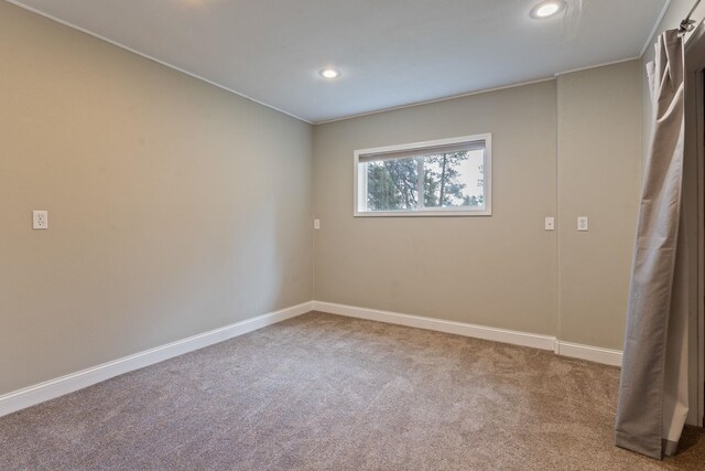 4720 S Wildwood Ln, Spokane, WA 99206 - carpeted spare room with baseboards and recessed lighting