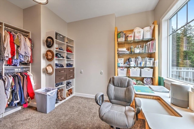 6808 S Jackson Ridge Ln, Greenacres, WA 99016 - sitting room featuring baseboards and carpet