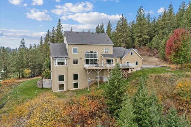 6808 S Jackson Ridge Ln, Greenacres, WA 99016 - back of house featuring a deck