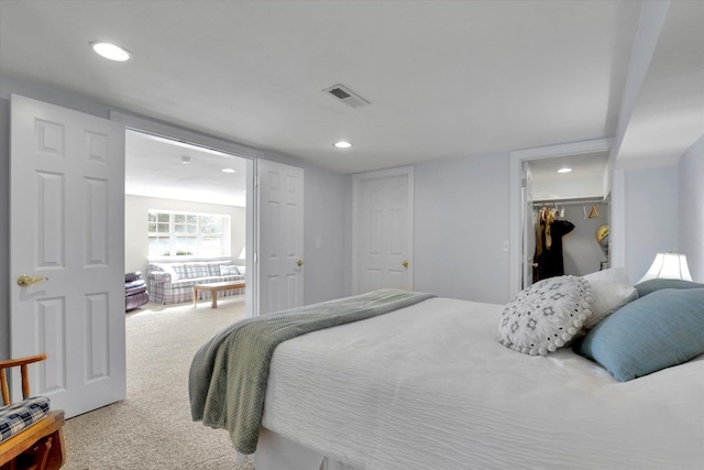 6814 S Jackson Ridge Ln, Greenacres, WA 99016 - carpeted bedroom with recessed lighting and a walk in closet