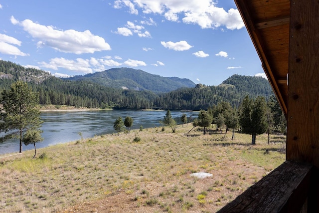 4004P N Northport Flat Creek Rd, Northport, WA 99157 - property view of mountains featuring a water view and a wooded view