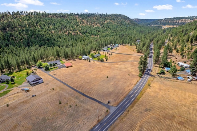 14505 W Coulee Hite Rd, Spokane, WA 99224 - birds eye view of property featuring a view of trees