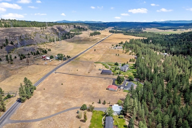 14505 W Coulee Hite Rd, Spokane, WA 99224 - aerial view featuring a rural view and a mountain view