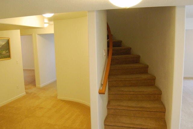 612 N Madson Ct, Liberty Lake, WA 99019 - staircase featuring carpet and baseboards